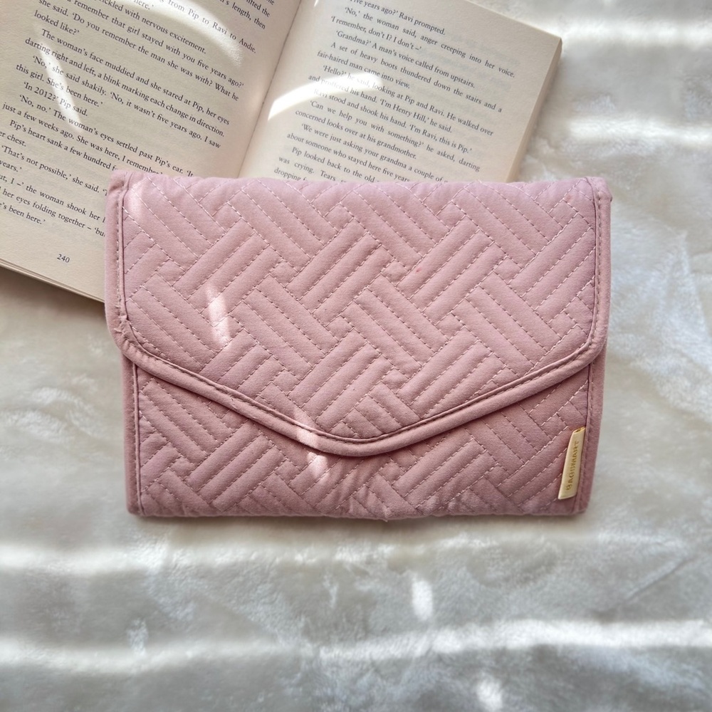 Travel Jewelry Organizer Bag in Dusty Rose